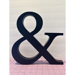 Ampersand "&" Rustic Farmhouse Tabletop or Wall Decor Sign 11"X11"